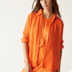 Michael Stars Darling Leo Gauze Button Down Top!